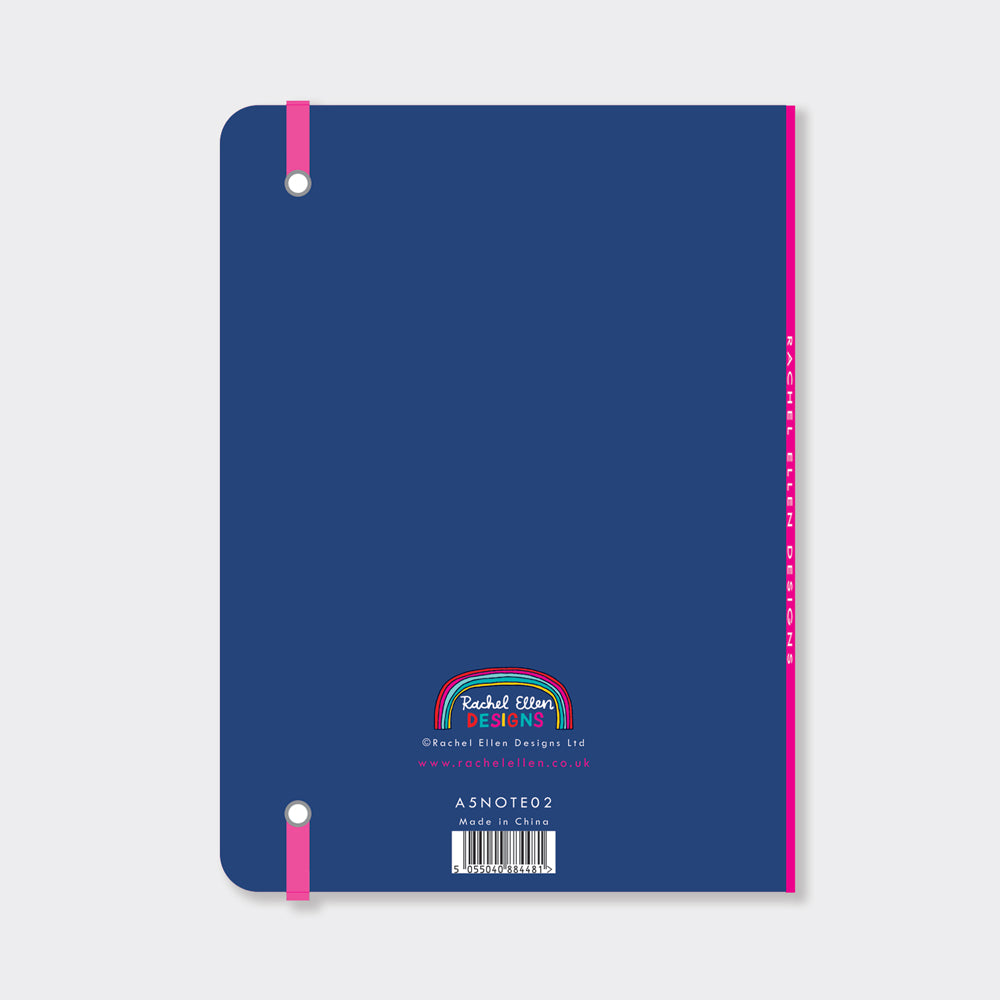 A5 Notebook - Scribbles Wordy | Colourful Design