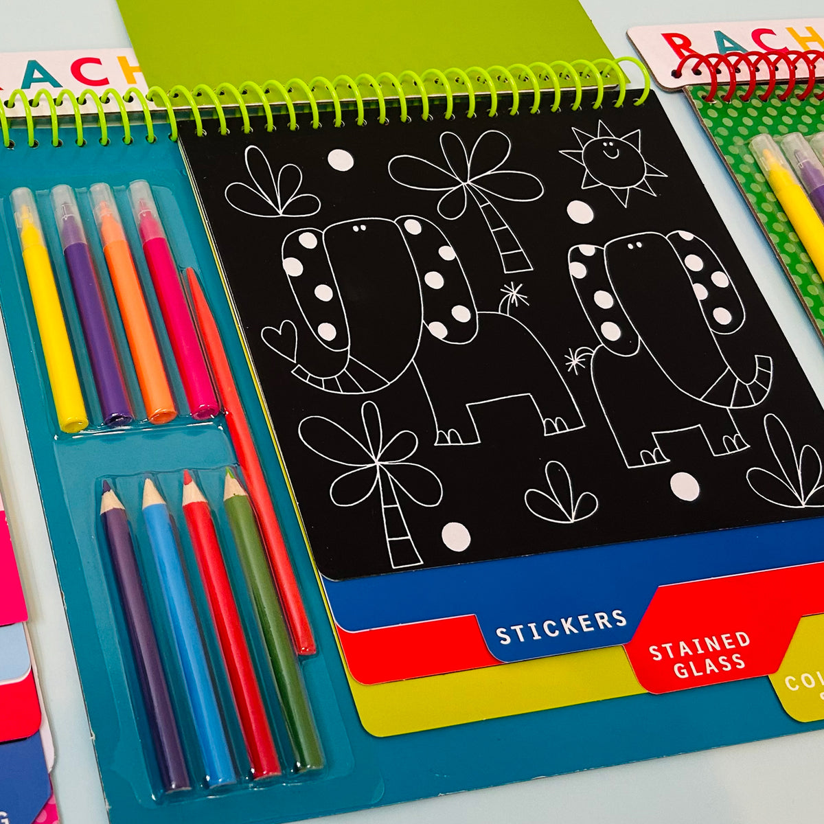 Activity Book with Scratch Art & Stickers - Jungle