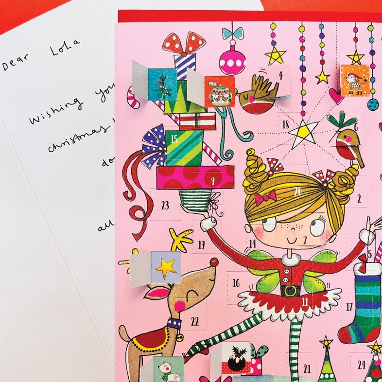 Advent Calendar Card - Fairy & Reindeer