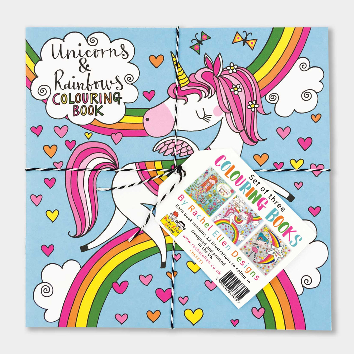 Mermaids, Unicorns & Girls Rule Colouring Book Set of 3