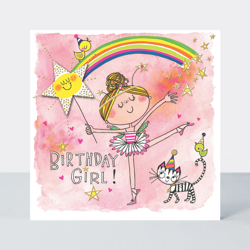 Chatterbox - Birthday Girl Ballerina Fairy - Birthday Card