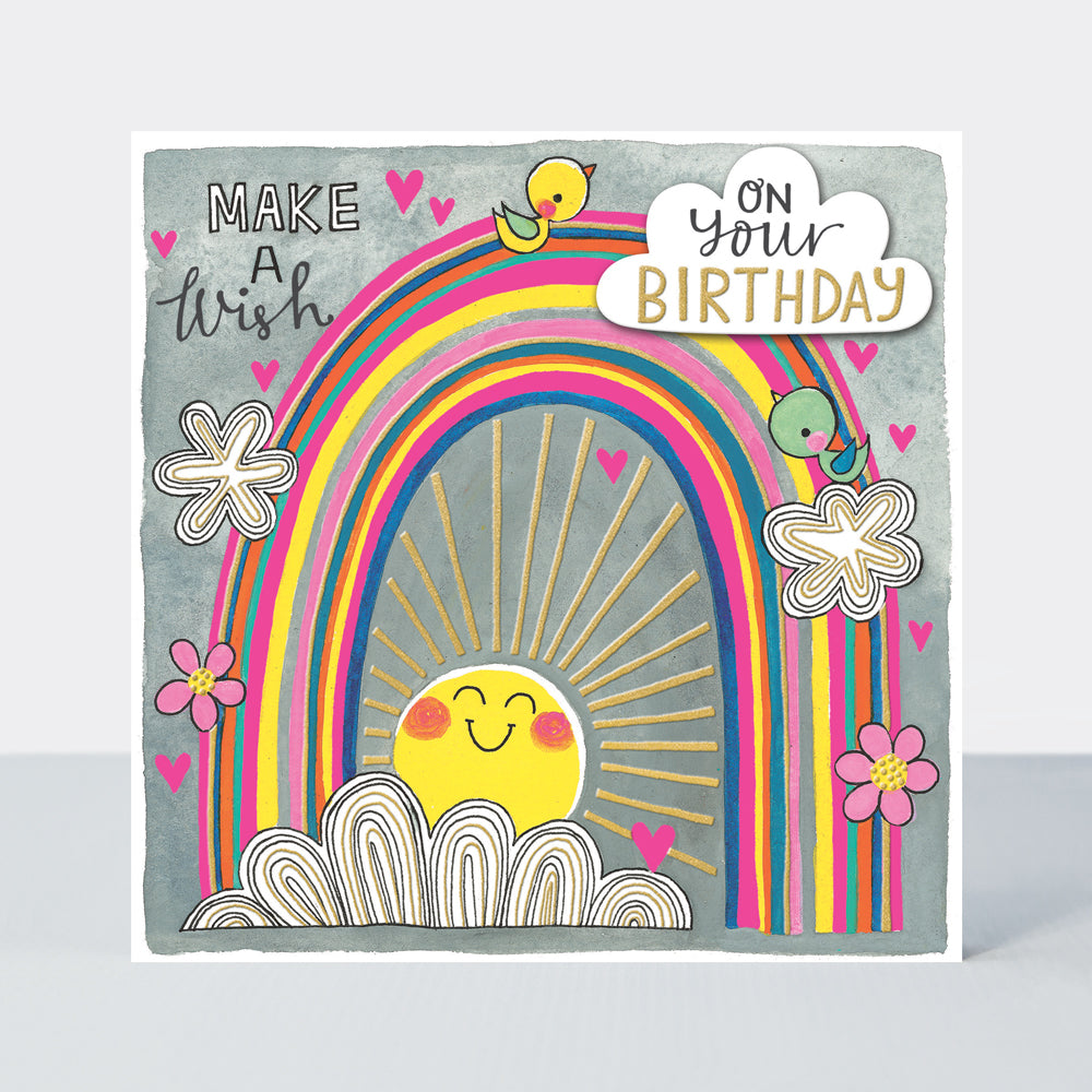 Chatterbox - Make a Wish Rainbow - Birthday Card
