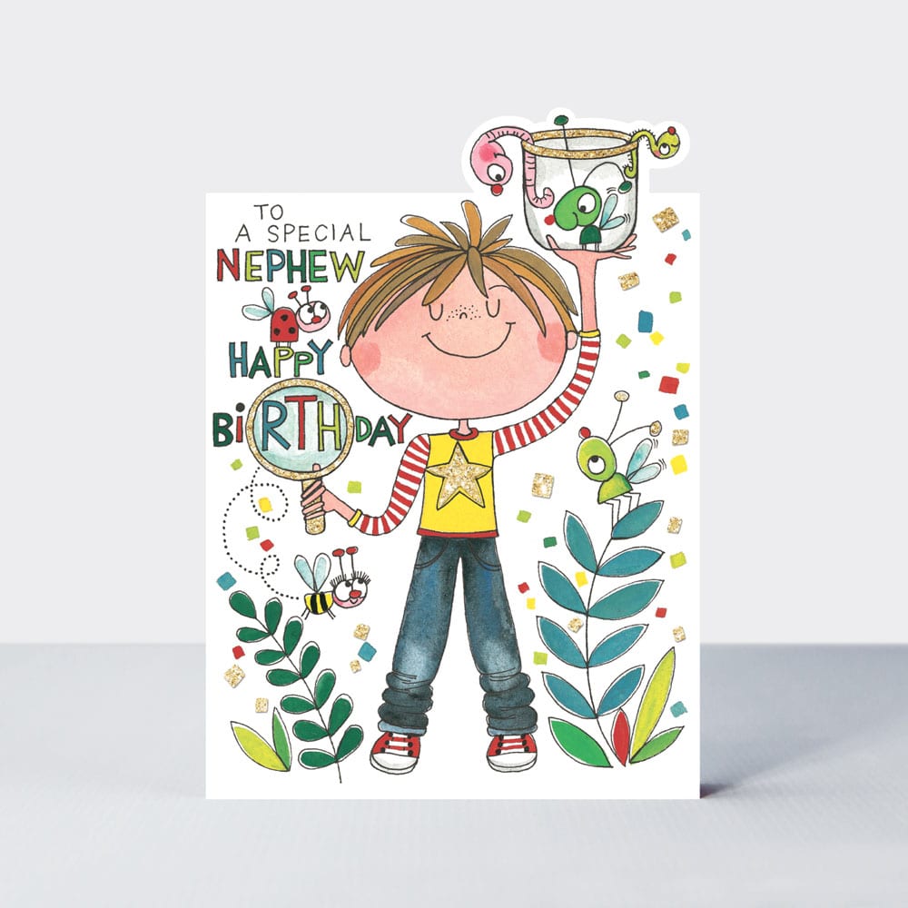 Cherry on Top - Special Nephew Bug Collector - Birthday Card