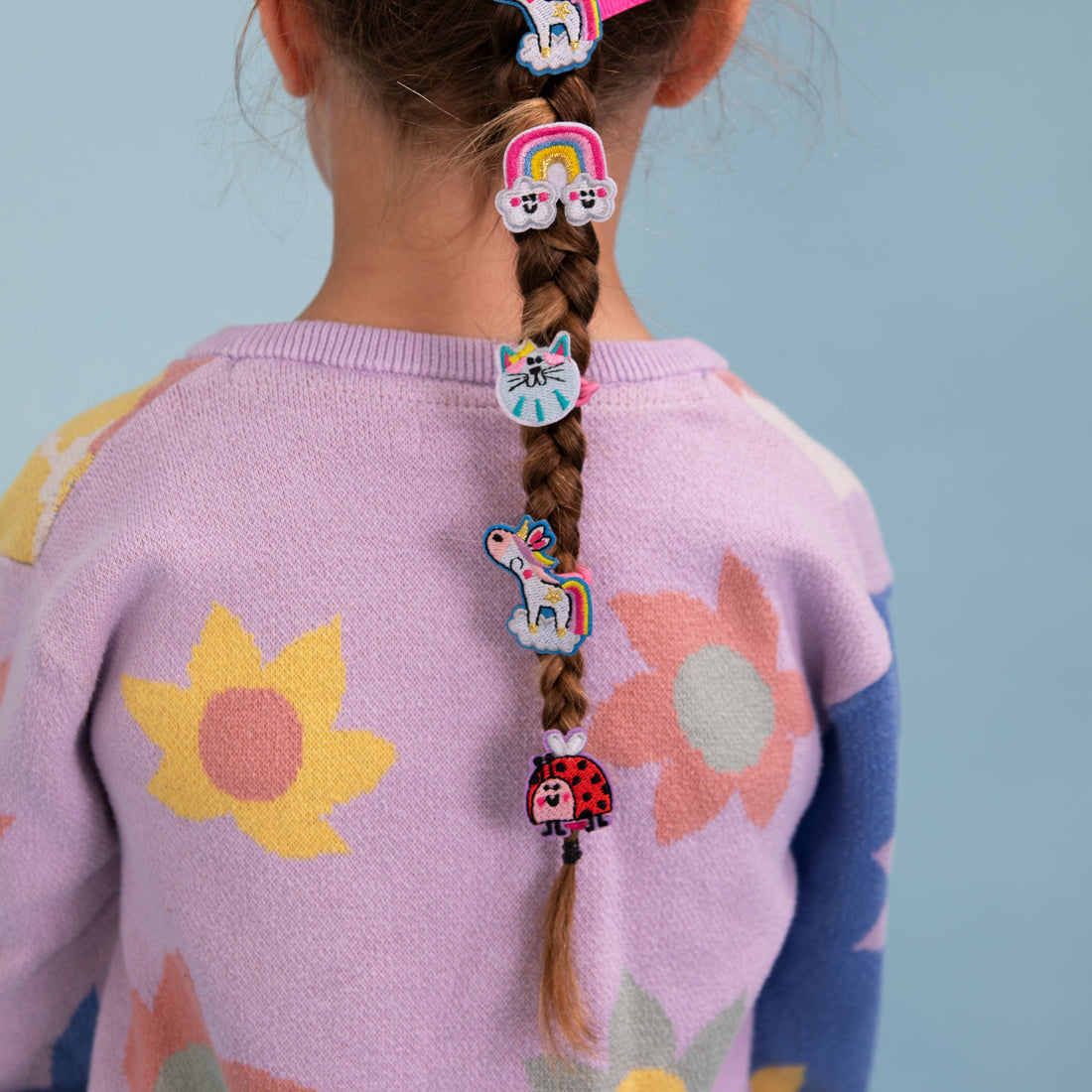 Hair Elastics (4 Pack) - Unicorn, Rainbow, Glitter Star