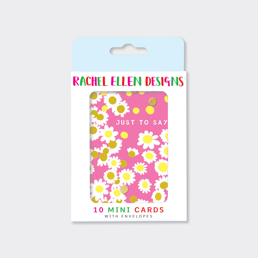 Foiled pack of notecards - Just to Say Daisies