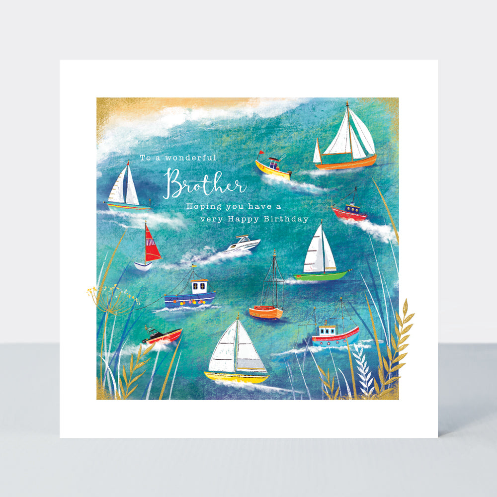 Gallery - Brother Birthday Boats - Birthday Card