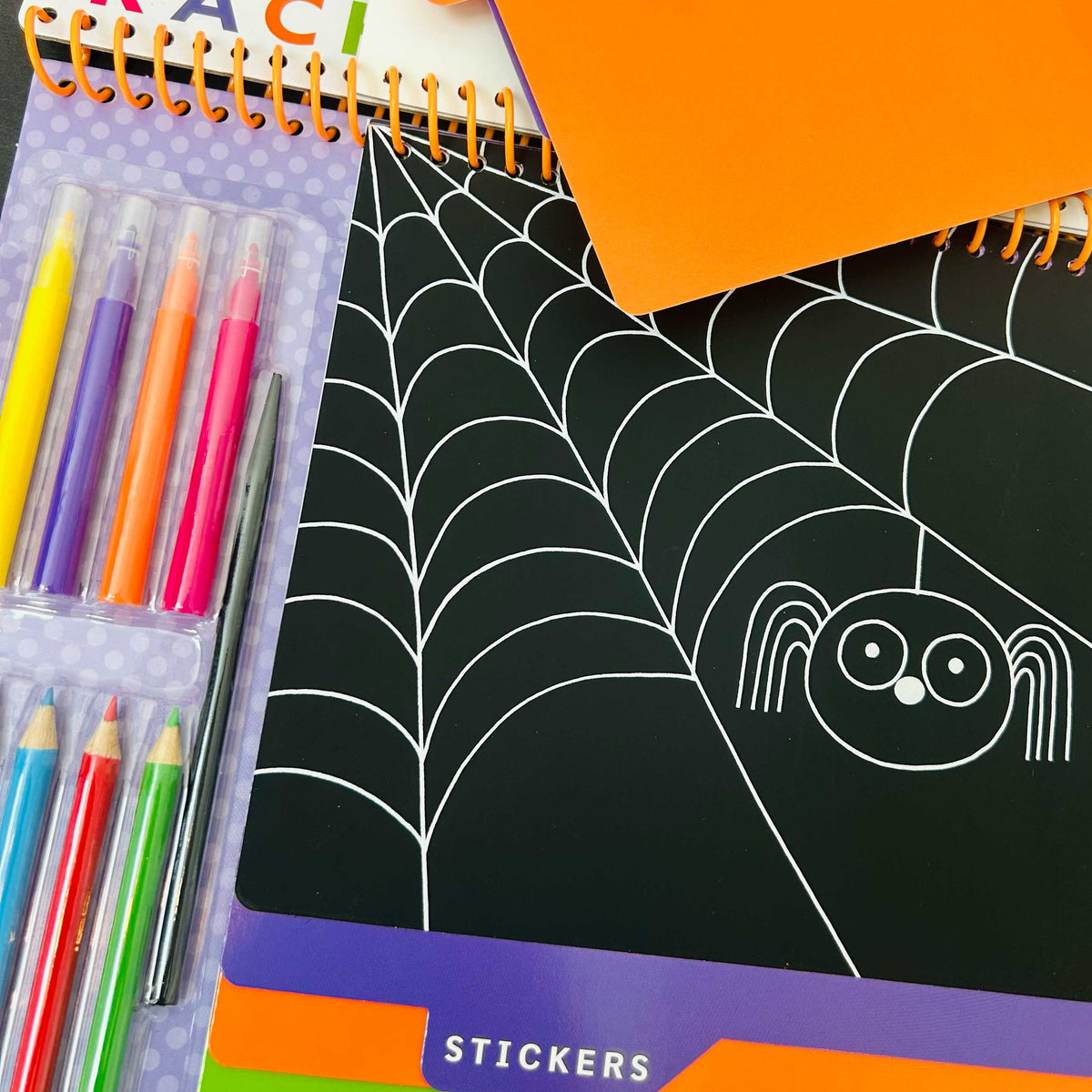 Halloween Activity Book with Scratch Art & Stickers