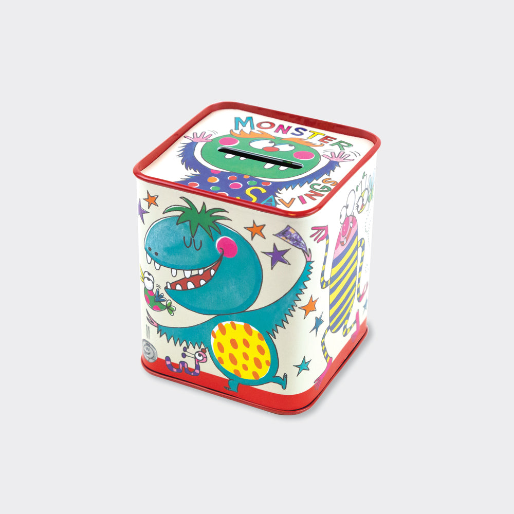 Monster Savings Kids Money Box Tin