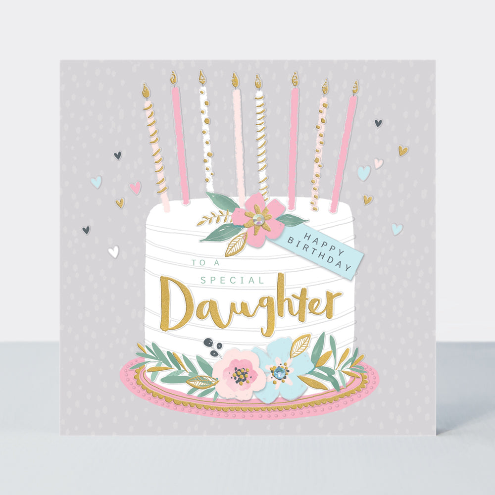 Peony - Daughter Birthday Cake - Birthday Card