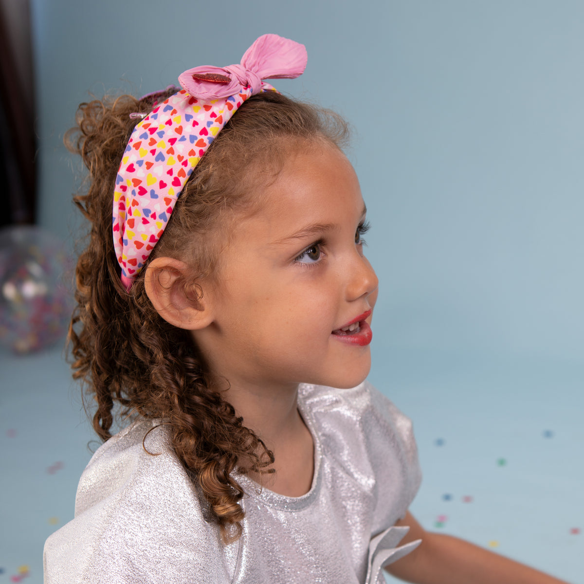 Bow Headband - Love Hearts