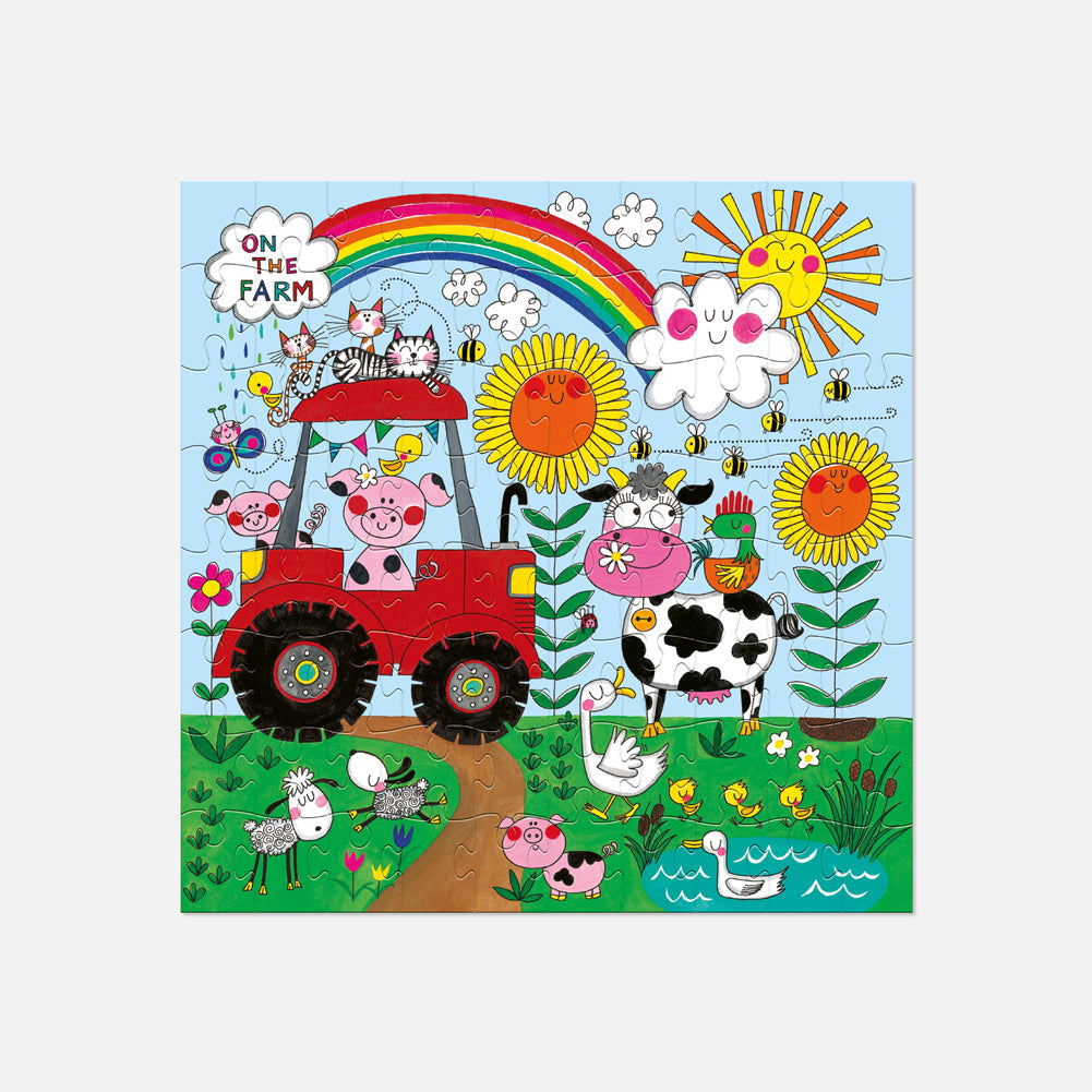 Kids Jigsaw Puzzle - On The Farm - 80 Pieces
