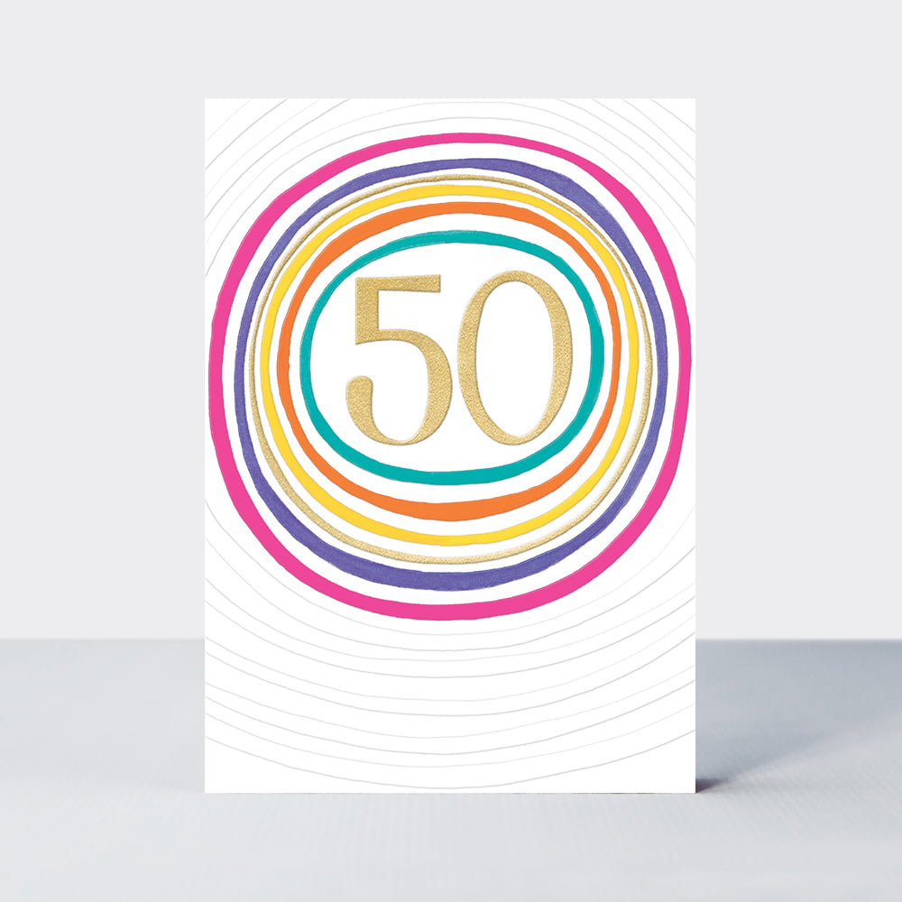 Aurora - 50th Birthday - Birthday Card