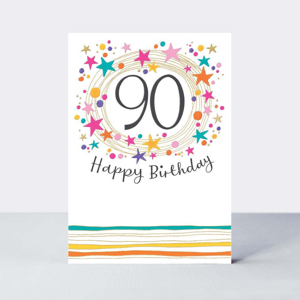 Aurora - 90th Birthday - Birthday Card