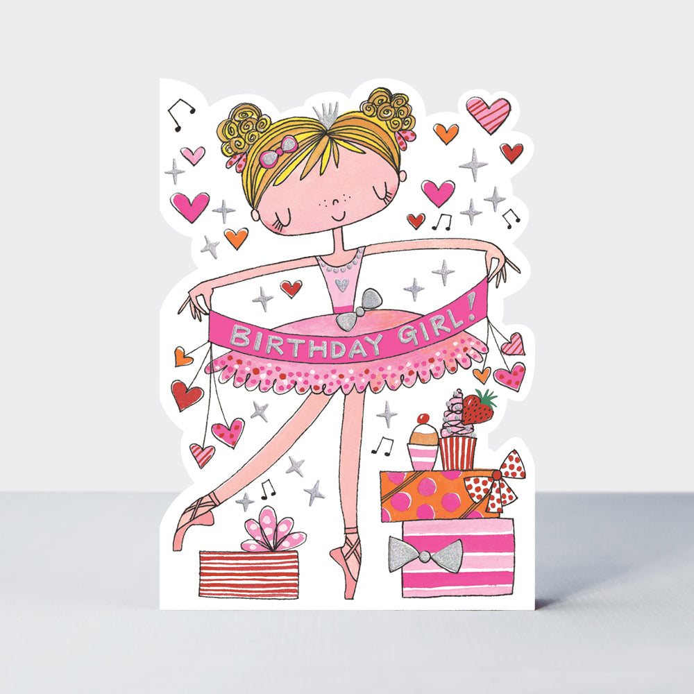Star Jumps - Birthday Girl ballerina - Birthday Card