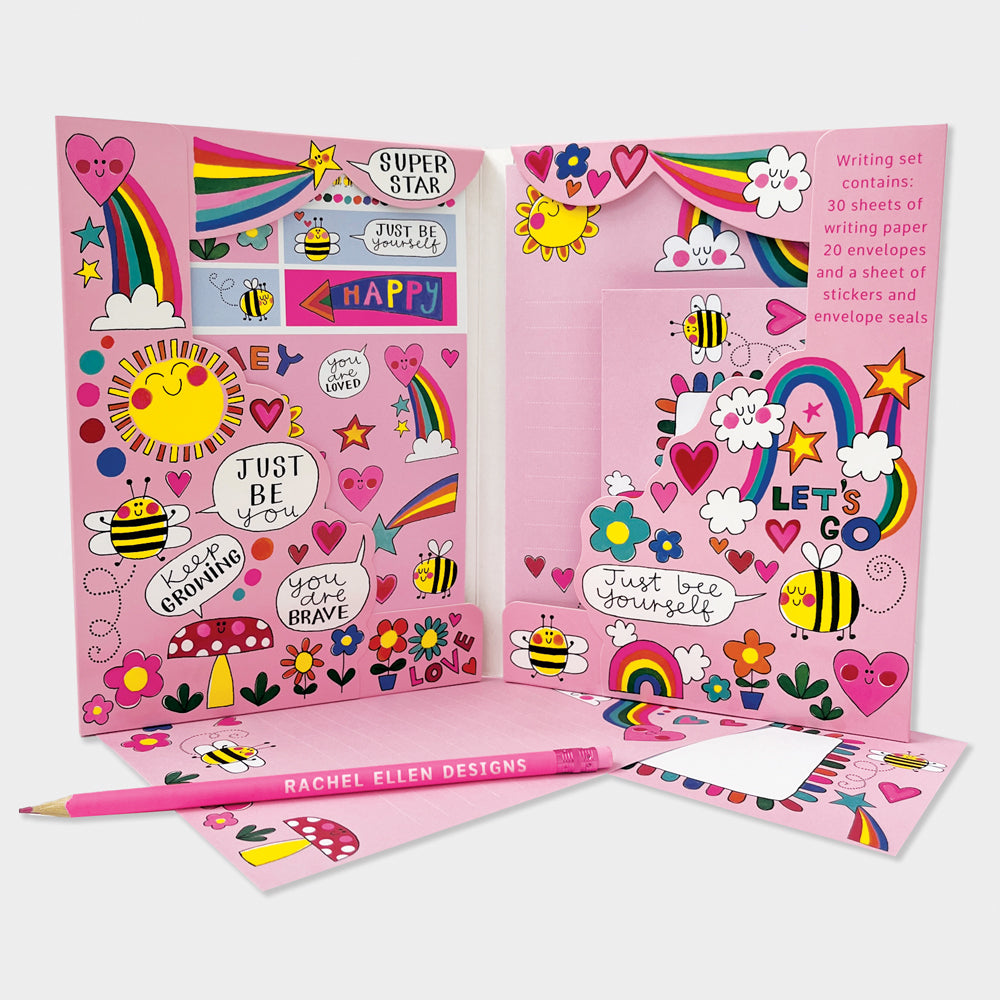 Letter Writing Set - Unicorns, Rainbows & Bees/Just Be Yourself