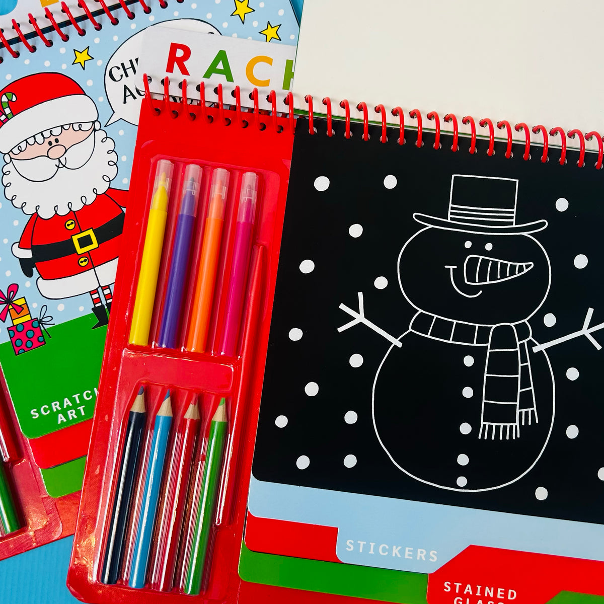 Christmas Activity Book with Scratch Art & Stickers