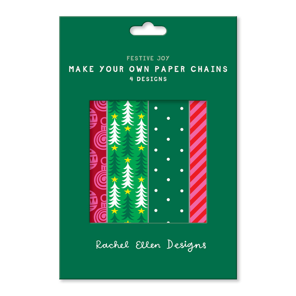 Christmas Paper Chain Kit - Trees & Baubles
