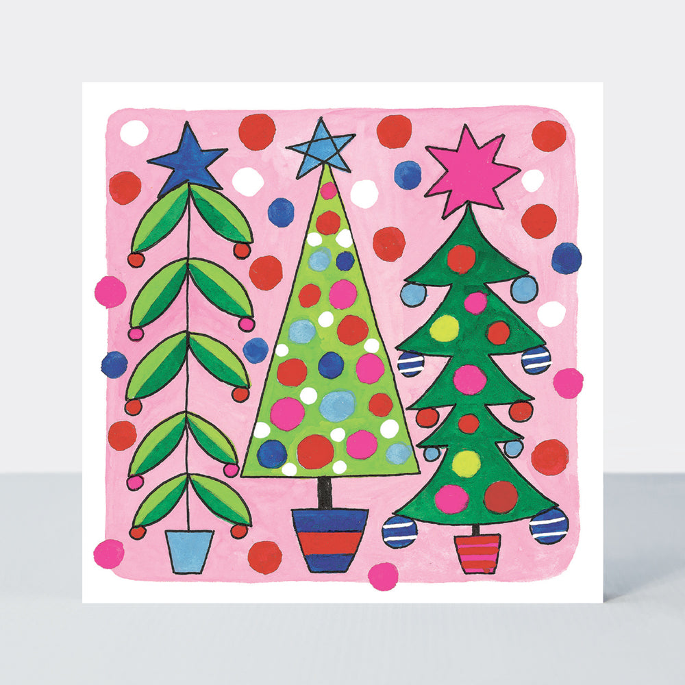 Christmas Cube - Trees & Stockings - Box of 20 Cards