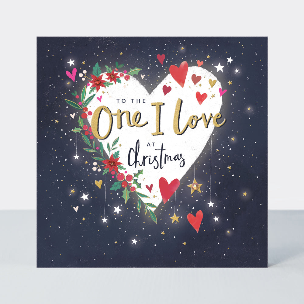 Mistletoe & Wine - One I Love Christmas Card