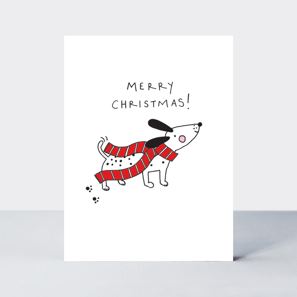 Mini Christmas Card Box - Contemporary Red & White Festive Designs - Set of 20