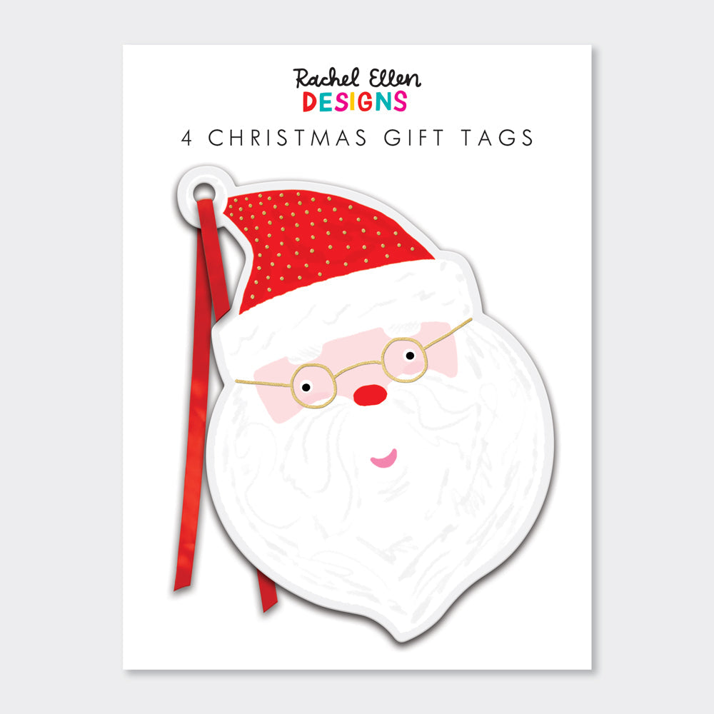 Pack of 4 Gift Tags - Santa