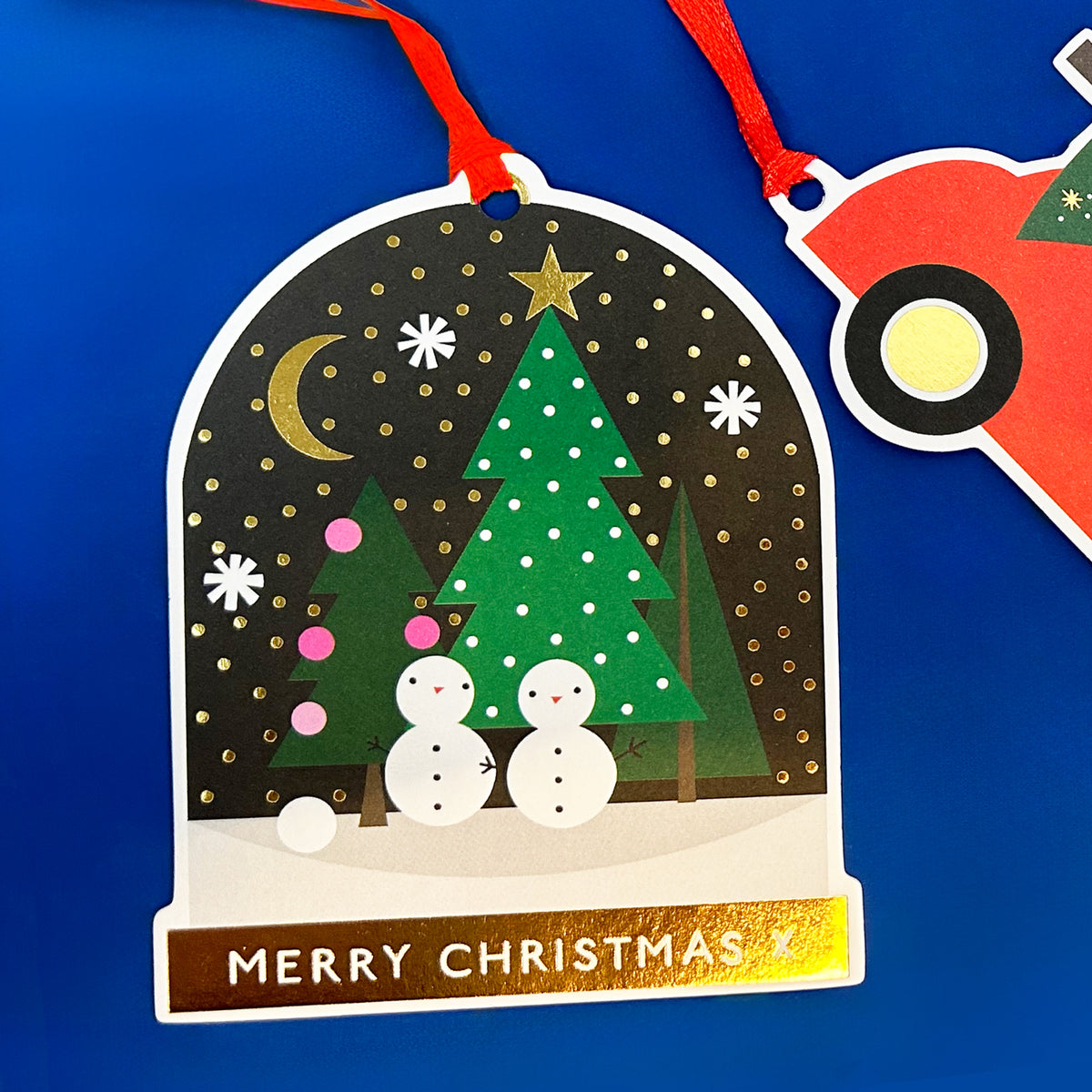 Pack of 4 Gift Tags - Snow Globe