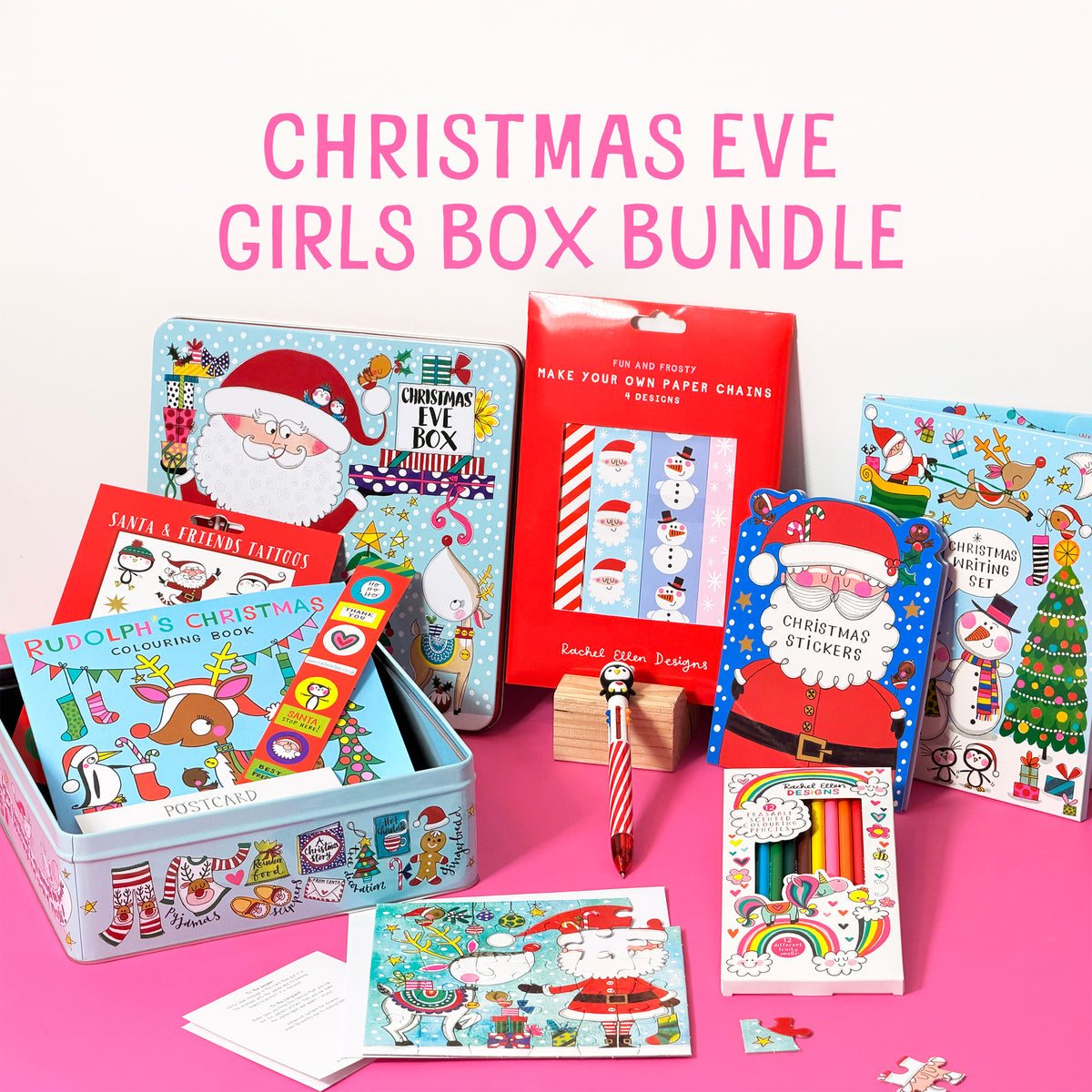 Christmas Eve Tin & Treats Bundle - Unicorn