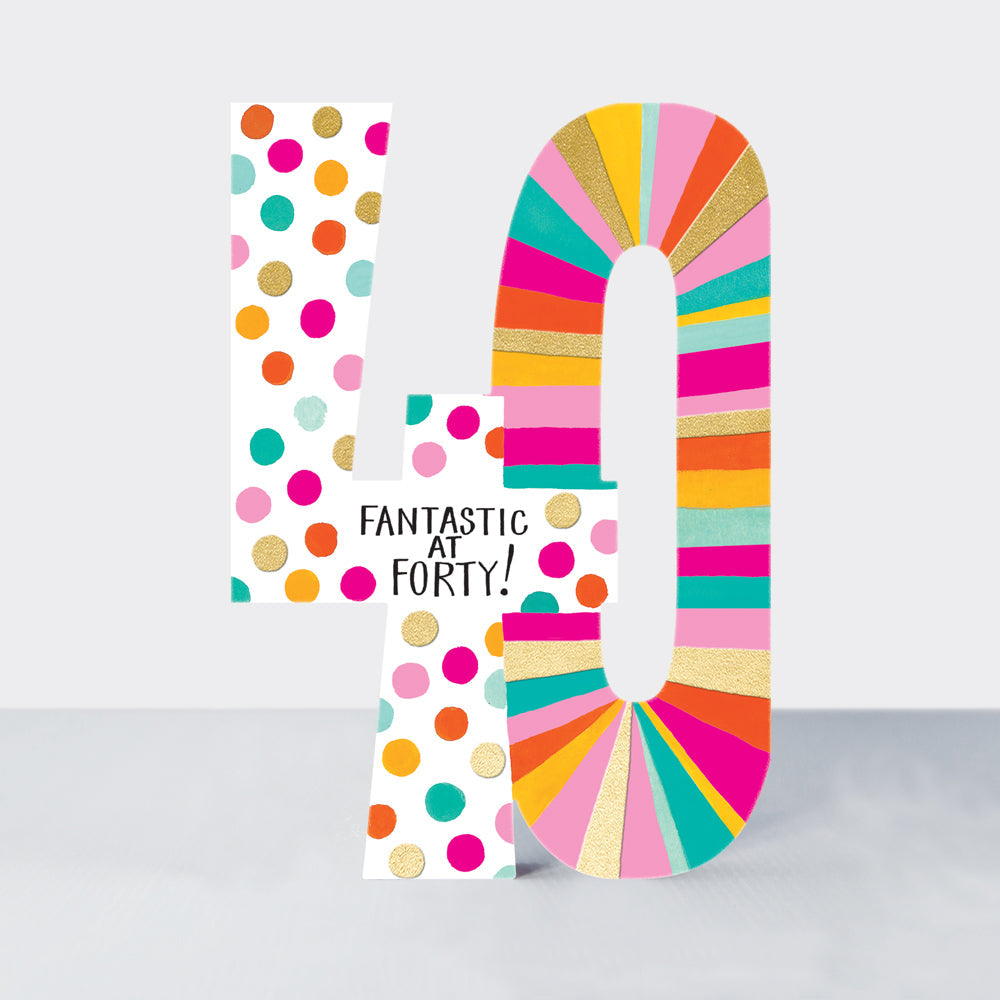 Cookie Cutters - Fantastic at 40 - Birthday Card