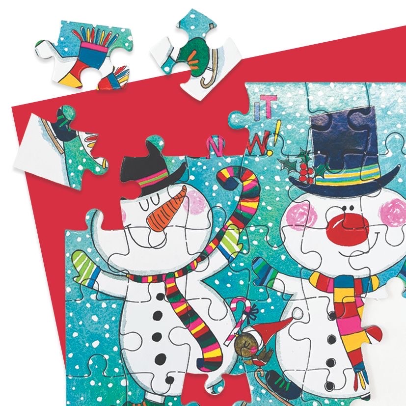 Christmas Jigsaw Cards