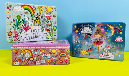 Hinged Storage Tin - Animals - Love Our Planet
