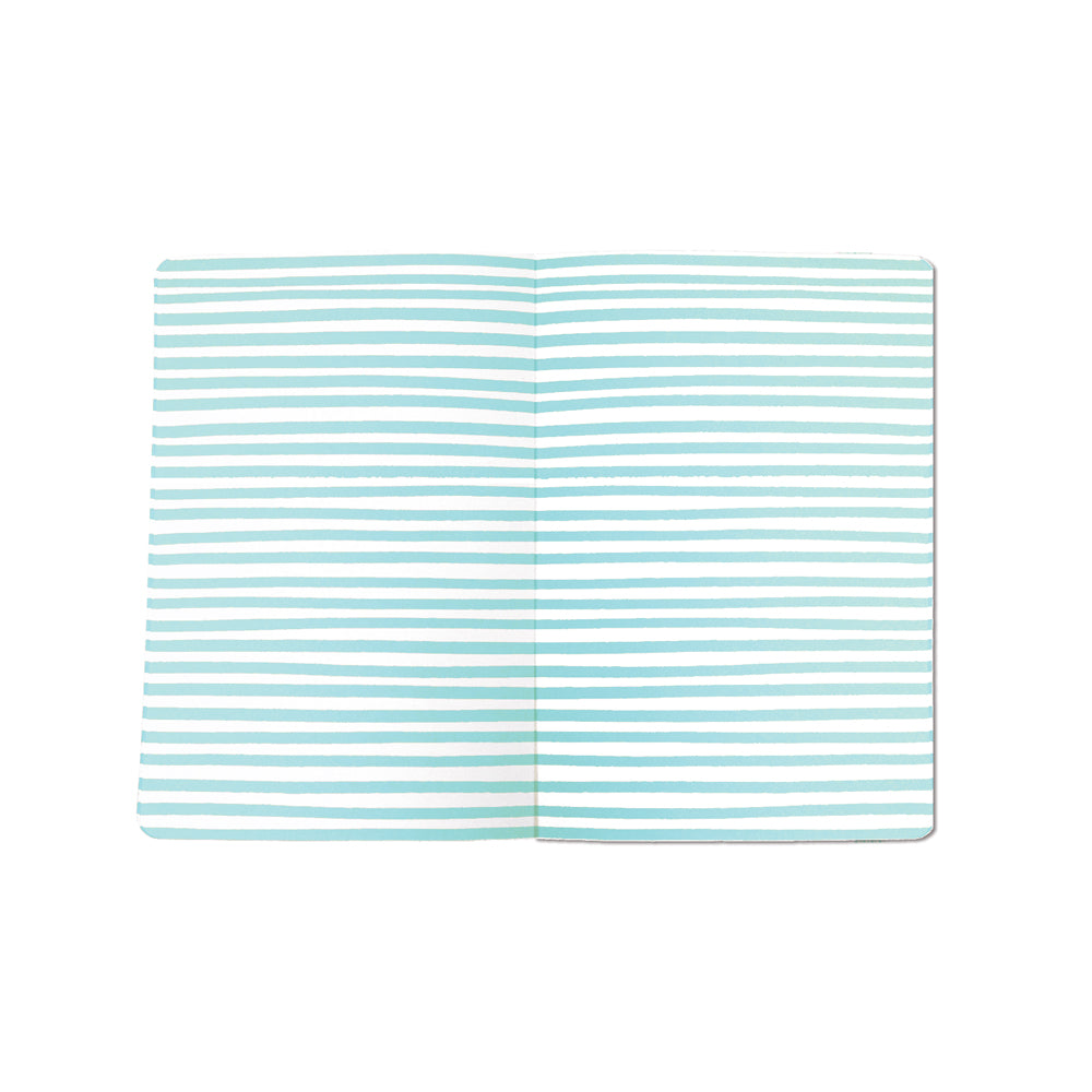 A6 Perfect Bound Notebook - Pink Floral/Notes &amp; Thoughts