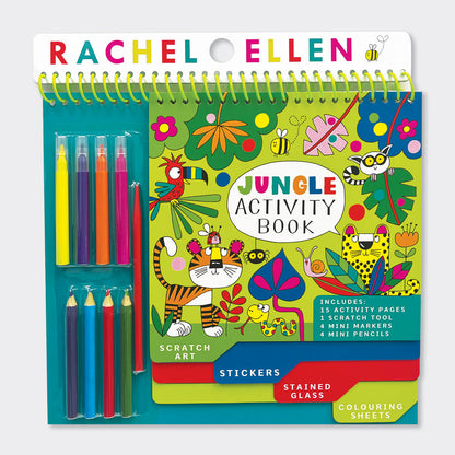 Activity Book with Scratch Art &amp; Stickers - Jungle