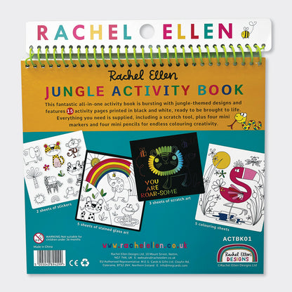 Activity Book with Scratch Art &amp; Stickers - Jungle
