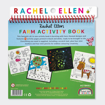 Activity Book with Scratch Art &amp; Stickers - On The Farm