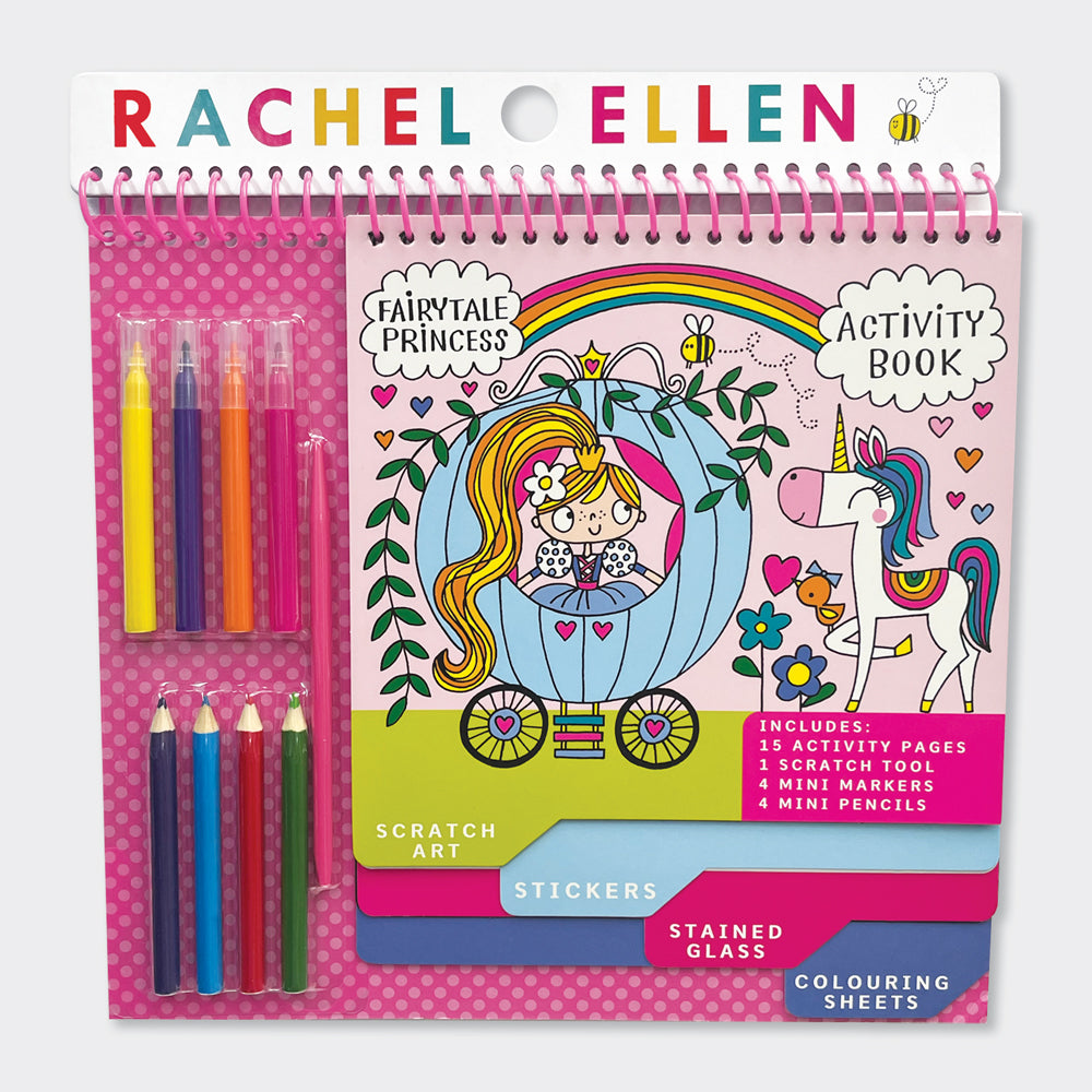 Activity Book with Scratch Art &amp; Stickers - Fairytale Princess