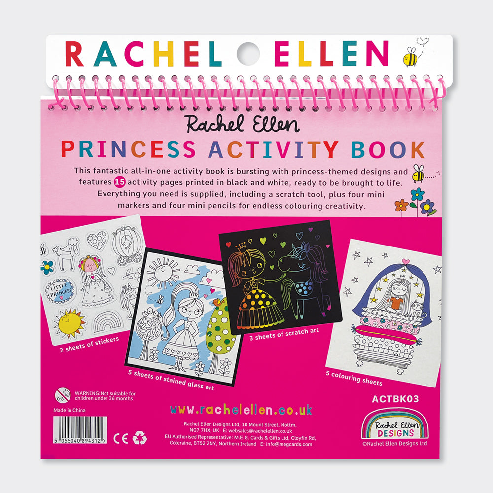 Activity Book with Scratch Art &amp; Stickers - Fairytale Princess