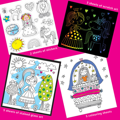 Activity Book with Scratch Art &amp; Stickers - Fairytale Princess