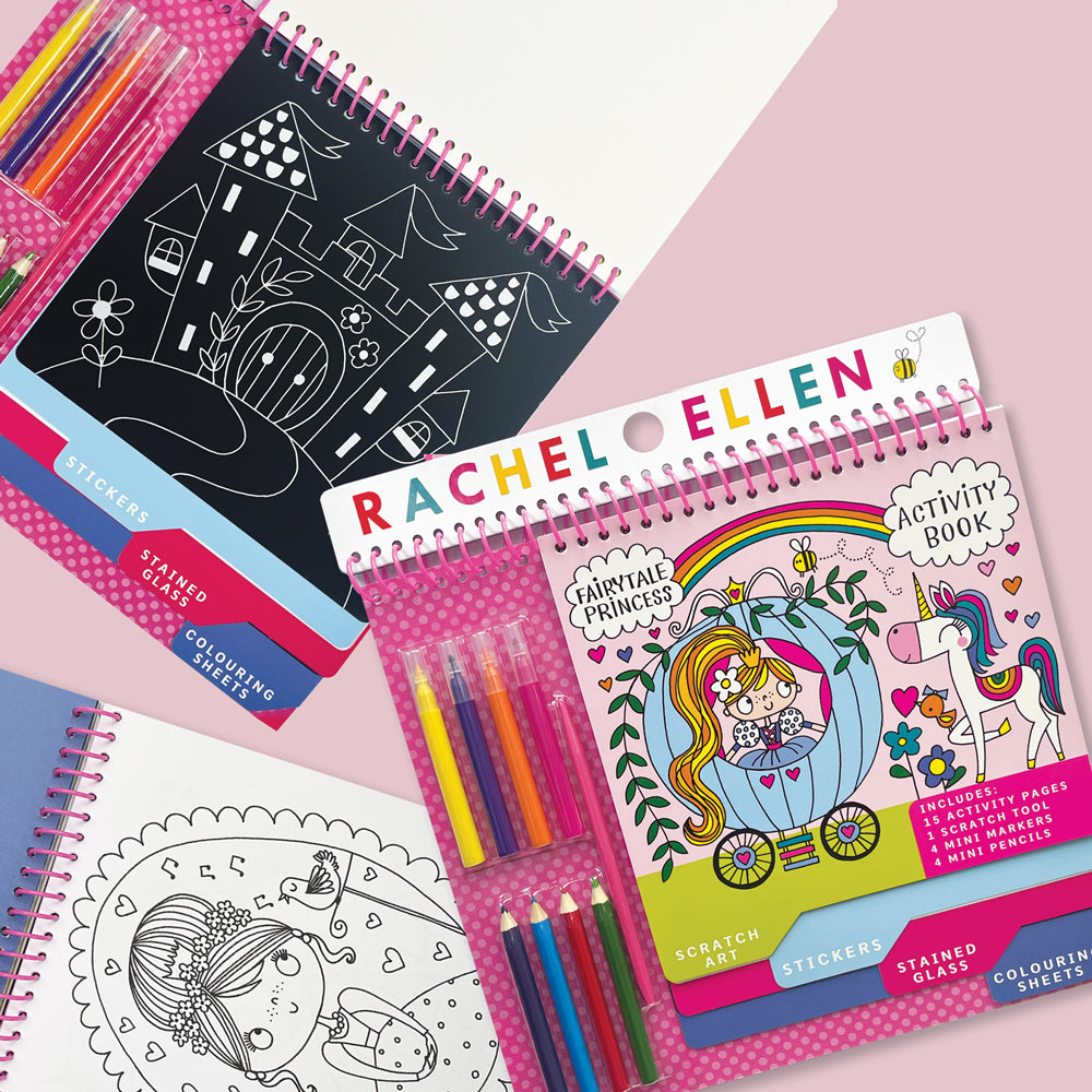 Activity Book with Scratch Art &amp; Stickers - Fairytale Princess