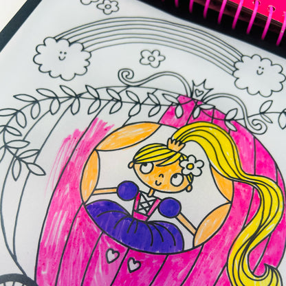 Activity Book with Scratch Art &amp; Stickers - Fairytale Princess