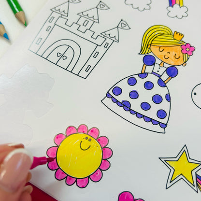 Activity Book with Scratch Art &amp; Stickers - Fairytale Princess