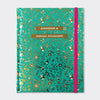 Address Book Teal & Gold Floral