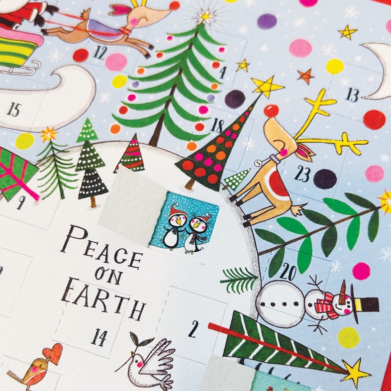 Advent Calendar Card - Peace On Earth World