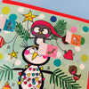 Advent Calendar Card - Penguin Christmas Tree