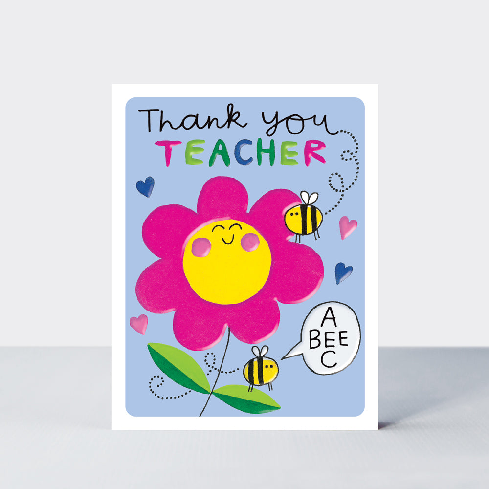 Academic Hey! - Thank You Teacher Card Flower