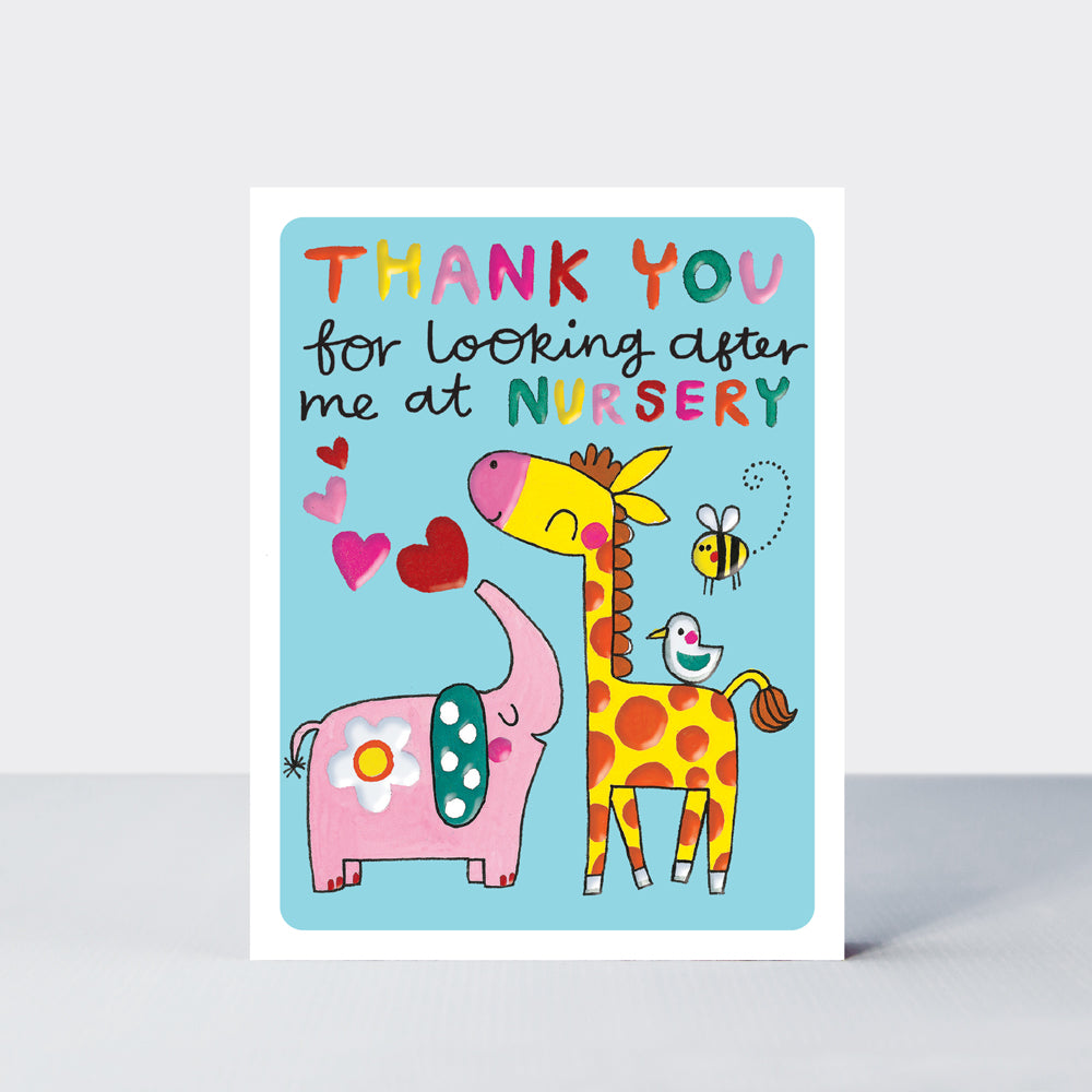 Academic Hey! - Thank You For Looking After Me At Nursery Card