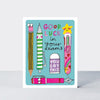 Academic Hey! - Good Luck Exams Card Pens