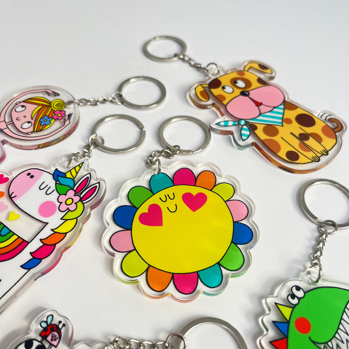 Acrylic Keyrings - Dog
