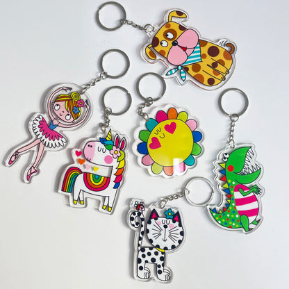 Acrylic Keyrings - Cat