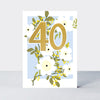 Belle - Age 40 Birthday Card