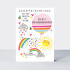 Blue Skies - Congratulations on the birth of your Granddaughter Card